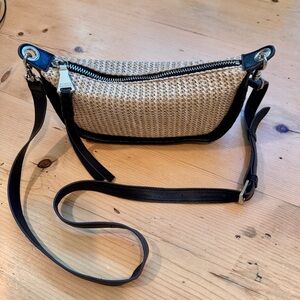 Aimee Kestenberg Black and Tan Crossbody Bag